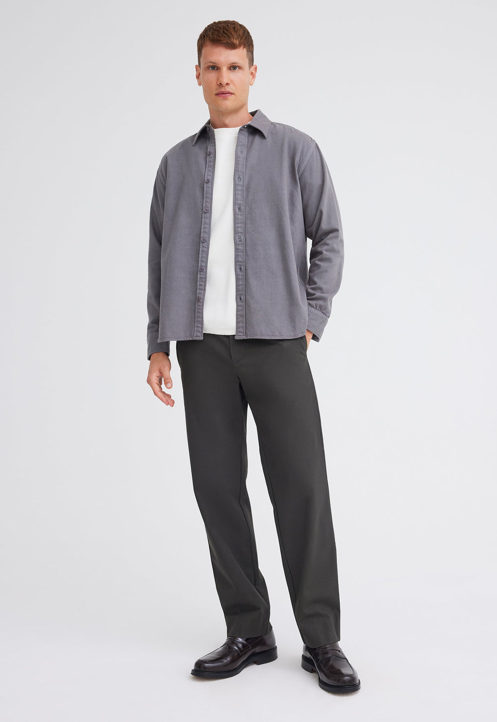 Jac+Jack Izzi Italian Cotton Shirt - Grey